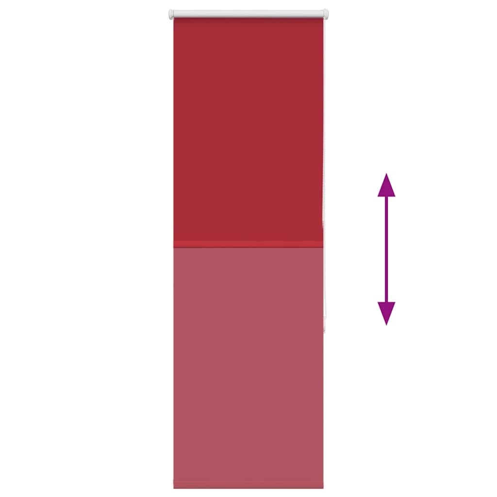 Rolo zavjesa za zamračivanje crvena 60x130 cm Širina tkanine 55,7 cm Poliester