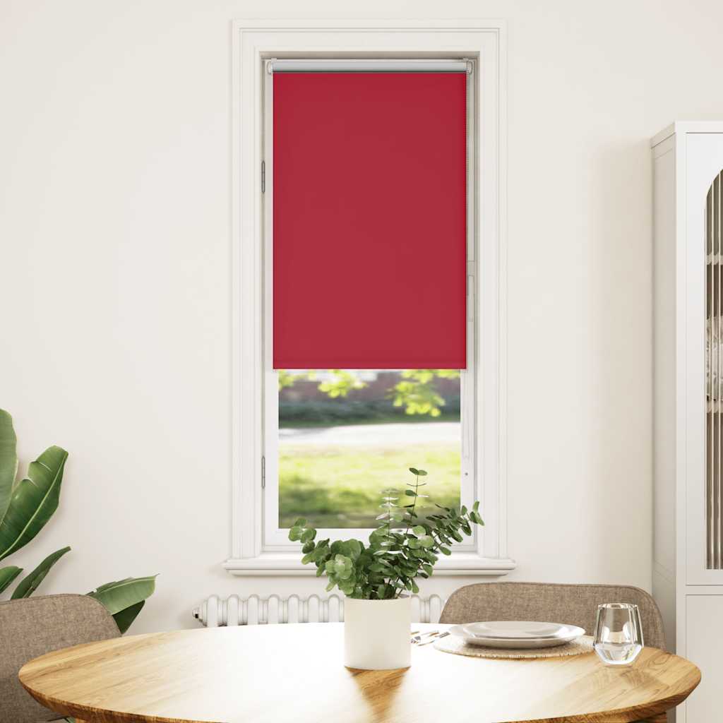 Rolo zavjesa za zamračivanje crvena 60x130 cm Širina tkanine 55,7 cm Poliester