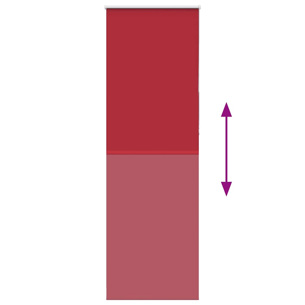 Rolo zavjesa za zamračivanje crvena 70x230 cm Širina tkanine 65,7 cm Poliester