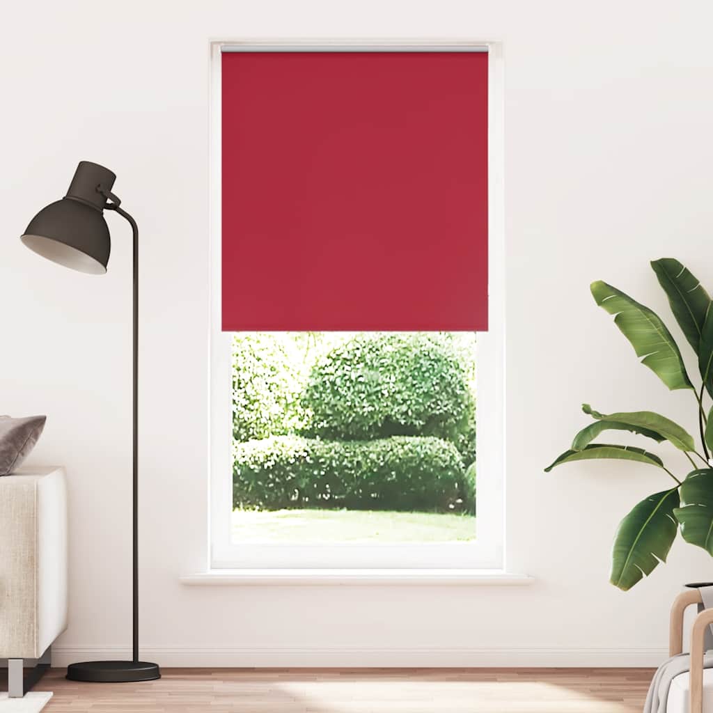 Rolo zavjesa za zamračivanje crvena 110x230 cm Širina tkanine 105,7 cm Poliester