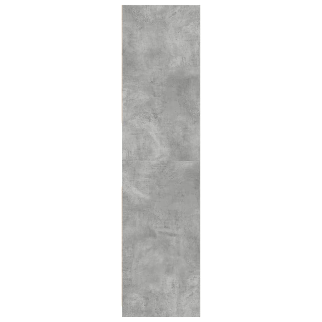 Ormar siva boja betona 80x50x200 cm od konstruiranog drva