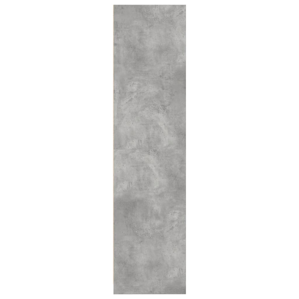 Ormar siva boja betona 80x50x200 cm od konstruiranog drva