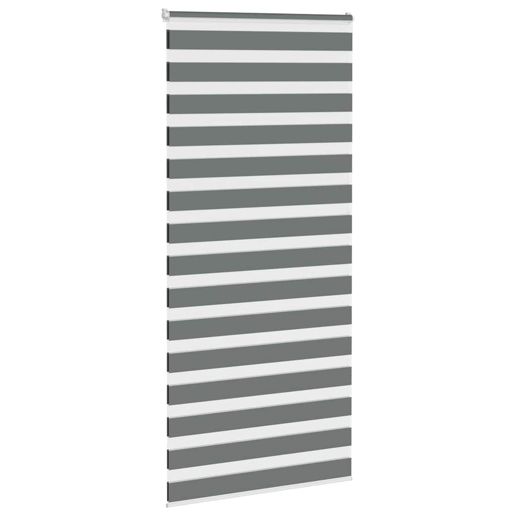 Zebra zavjesa tamno siva 115x230 cm Širina tkanine 110,9 cm Poliester