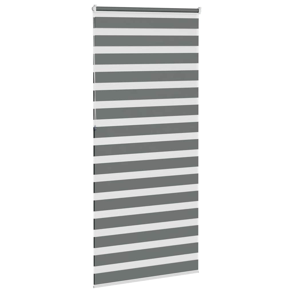 Zebra zavjesa tamno siva 115x230 cm Širina tkanine 110,9 cm Poliester