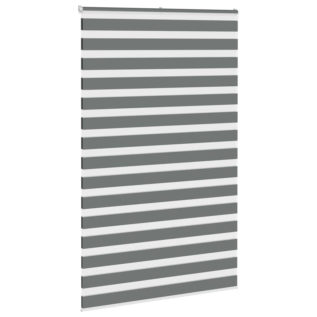 Zebra zavjesa tamno siva 145x230 cm Širina tkanine 140,9 cm Poliester