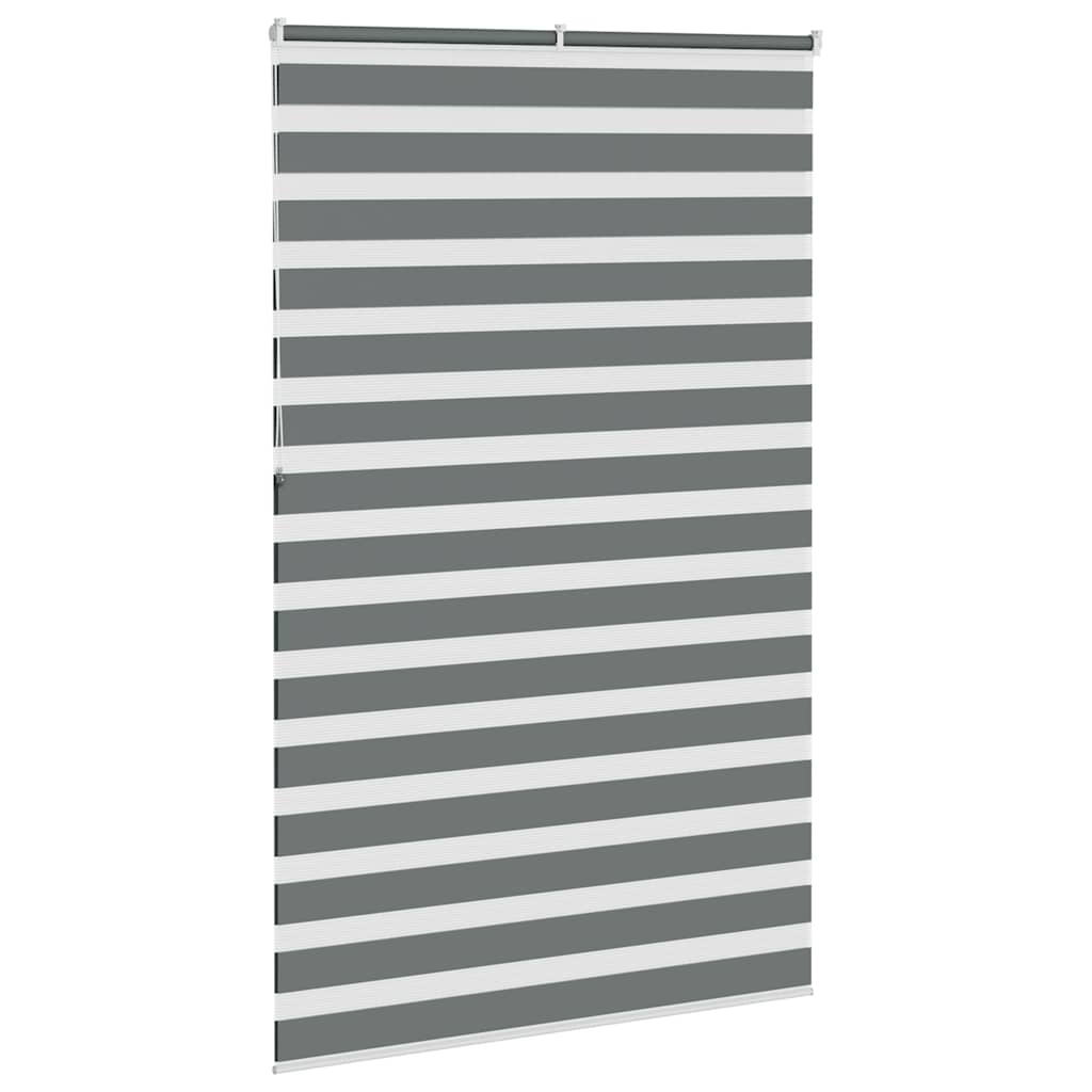 Zebra zavjesa tamno siva 145x230 cm Širina tkanine 140,9 cm Poliester