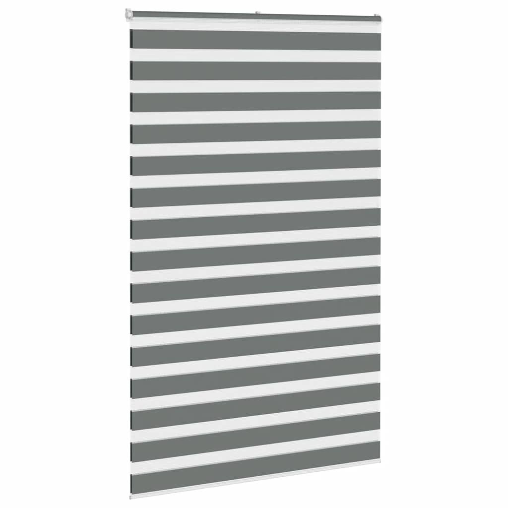Zebra zavjesa tamno siva 150x230 cm Širina tkanine 145,9 cm Poliester