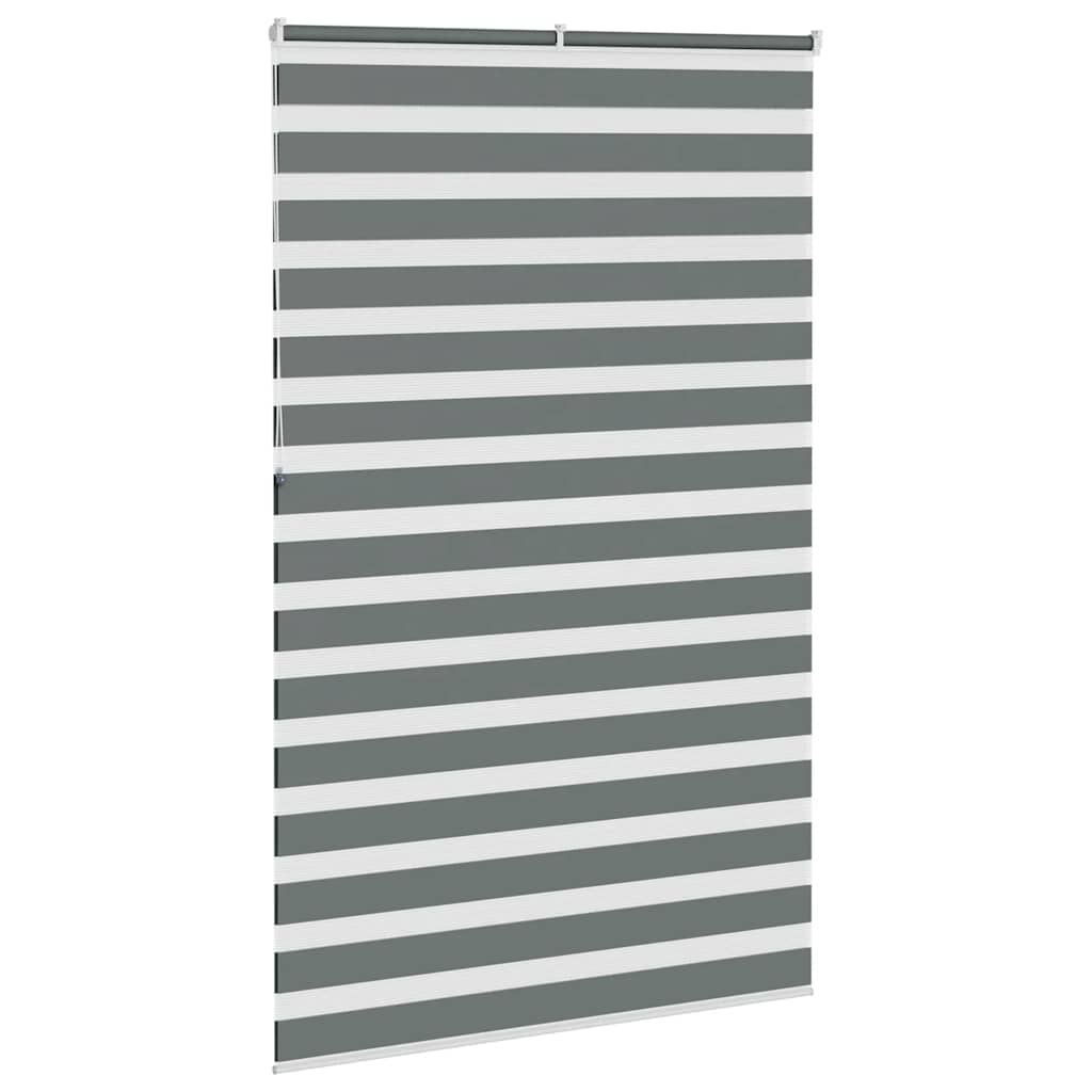 Zebra zavjesa tamno siva 150x230 cm Širina tkanine 145,9 cm Poliester