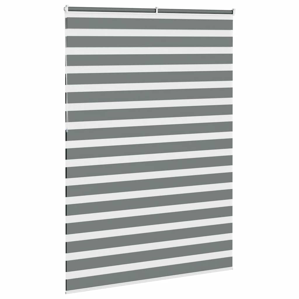Zebra zavjesa tamno siva 155x230 cm Širina tkanine 150,9 cm Poliester