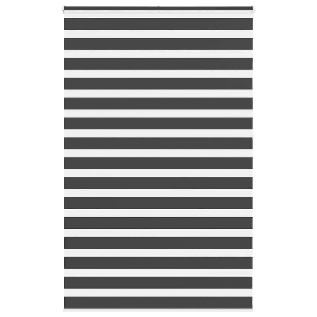 Zebra zavjesa Crna 145x230 cm Širina tkanine 140,9 cm Poliester