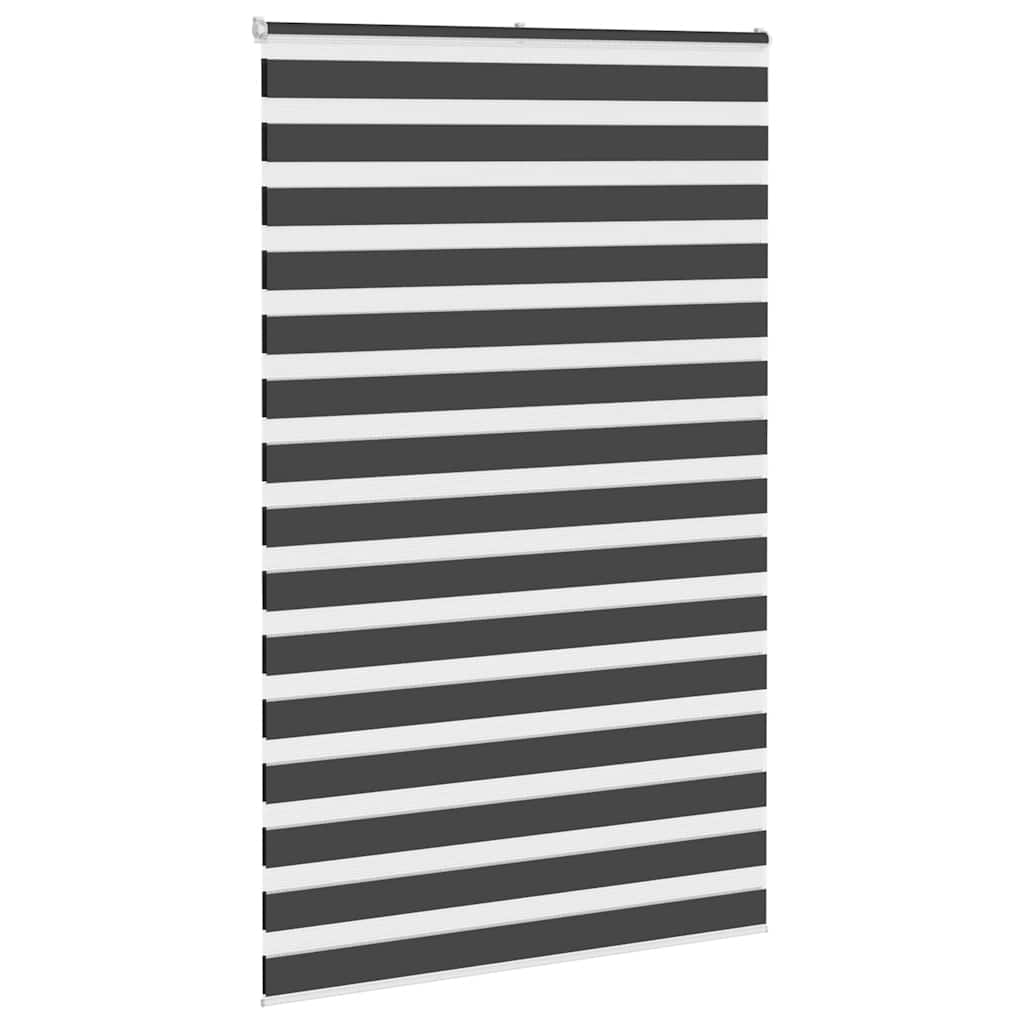 Zebra zavjesa Crna 145x230 cm Širina tkanine 140,9 cm Poliester