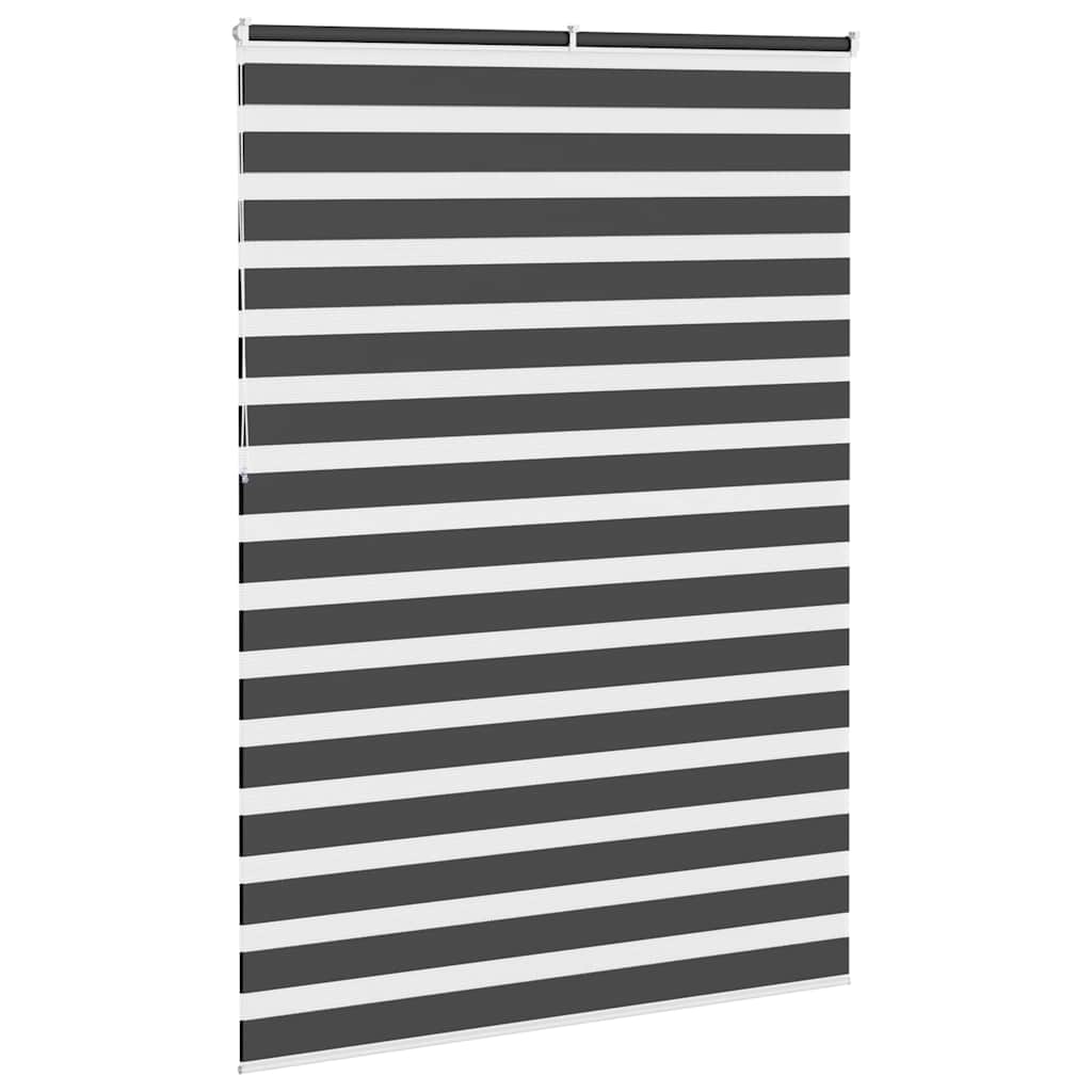 Zebra zavjesa Crna 155x230 cm Širina tkanine 150,9 cm Poliester