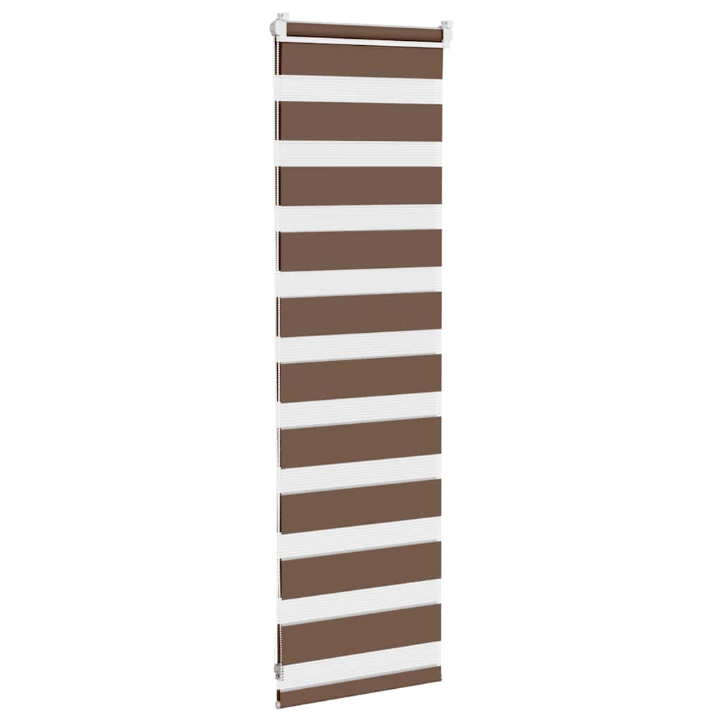 Zebra zavjesa smeđa 40x100 cm širina tkanine 35,9 cm poliester
