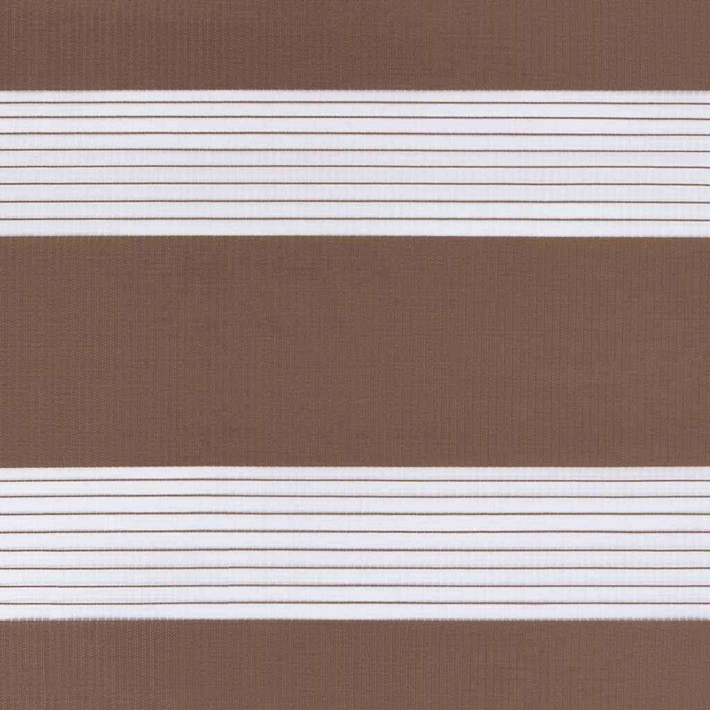 Zebra zavjesa Smeđa 150x100 cm Širina tkanine 145,9 cm Poliester