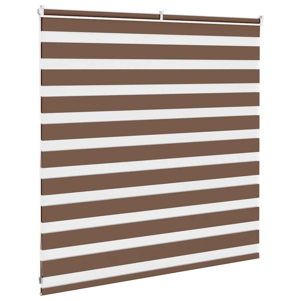 Zebra zavjesa Smeđa 150x100 cm Širina tkanine 145,9 cm Poliester