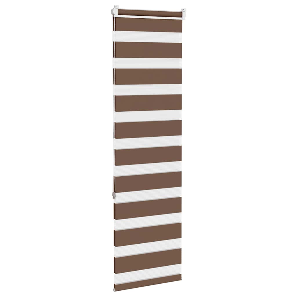 Zebra zavjesa smeđa 45x150 cm širina tkanine 40,9 cm poliester