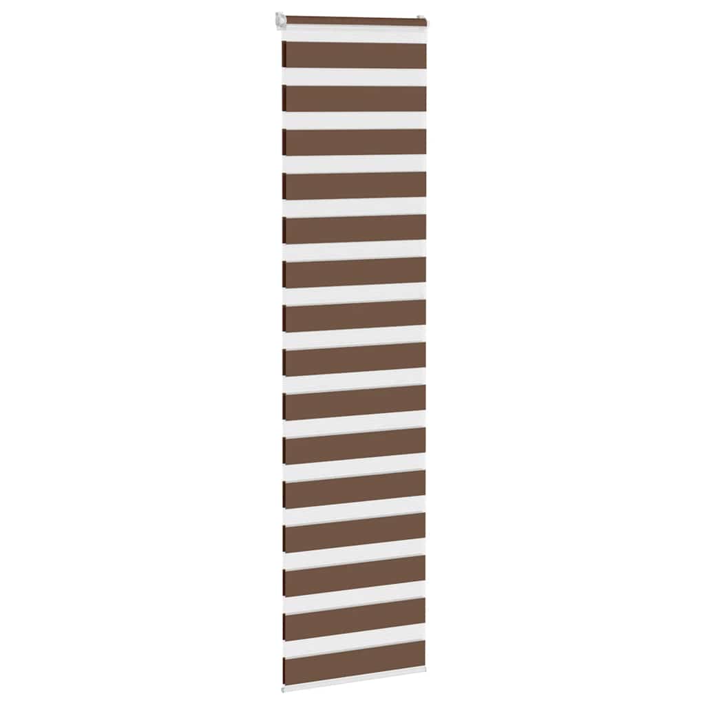 Zebra zavjesa smeđa 55x200 cm širina tkanine 50,9 cm poliester