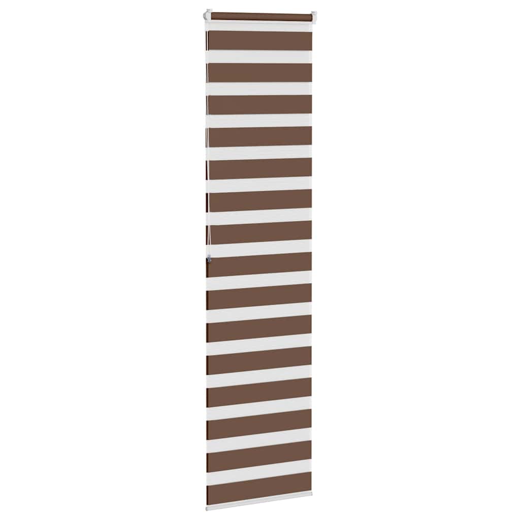 Zebra zavjesa smeđa 55x200 cm širina tkanine 50,9 cm poliester