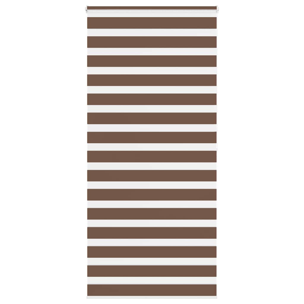 Zebra zavjesa Smeđa 100x200 cm Širina tkanine 95,9 cm Poliester