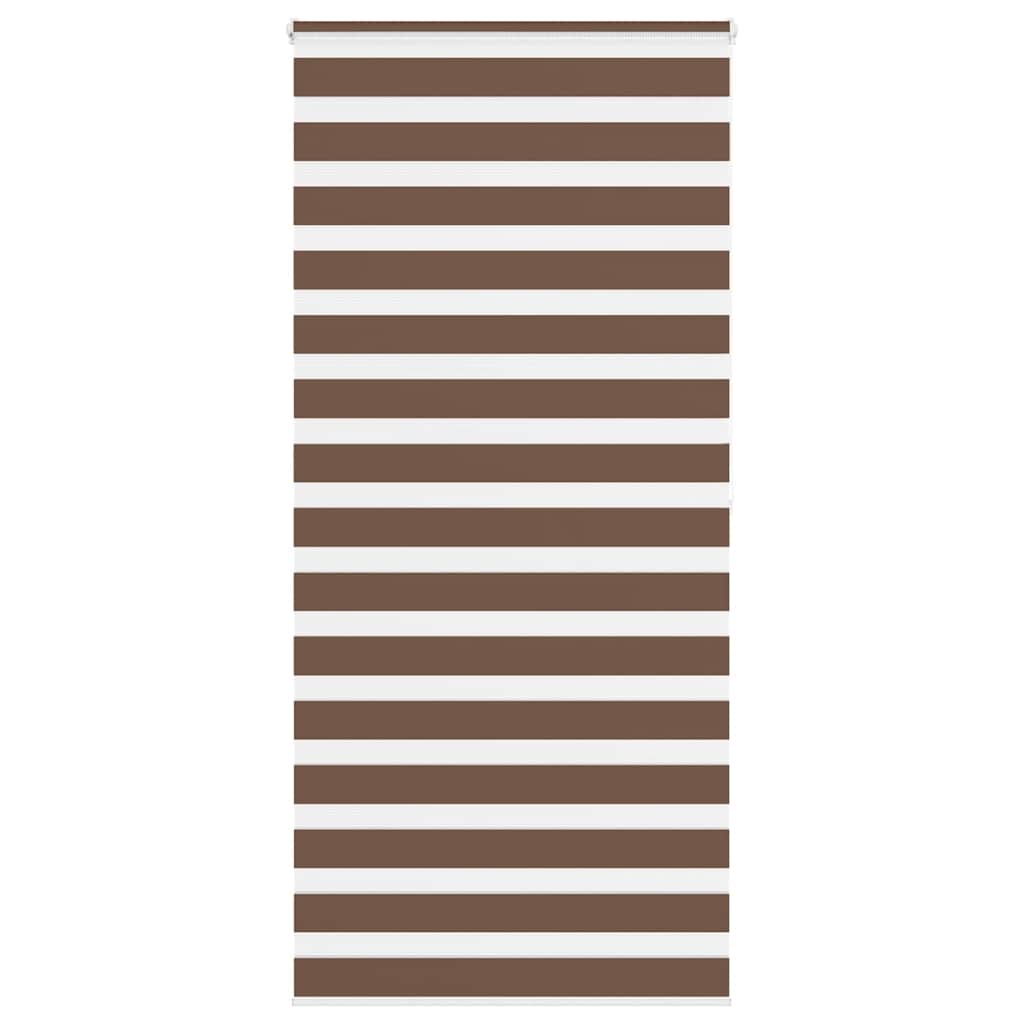 Zebra zavjesa Smeđa 115x200 cm Širina tkanine 110,9 cm Poliester