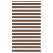 Zebra zavjesa Smeđa 130x200 cm Širina tkanine 125,9 cm Poliester