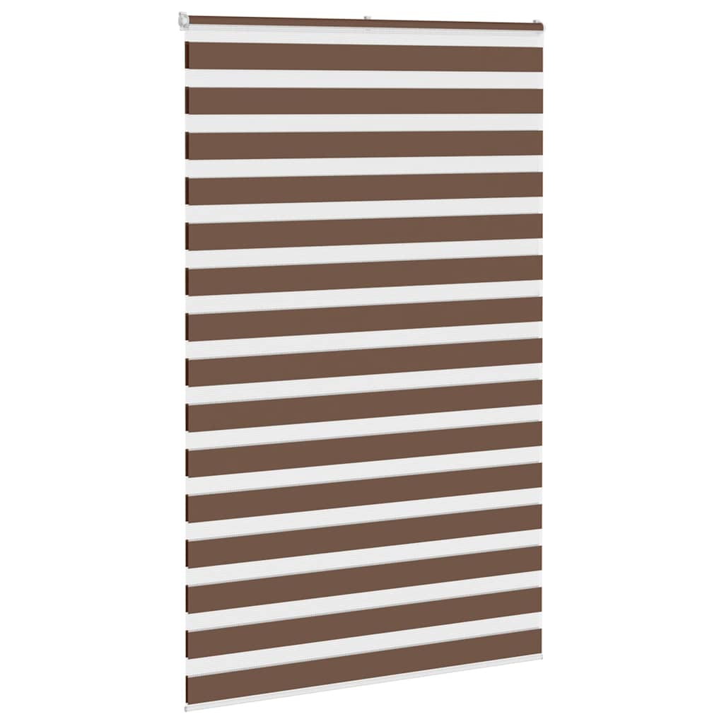 Zebra zavjesa Smeđa 150x200 cm Širina tkanine 145,9 cm Poliester