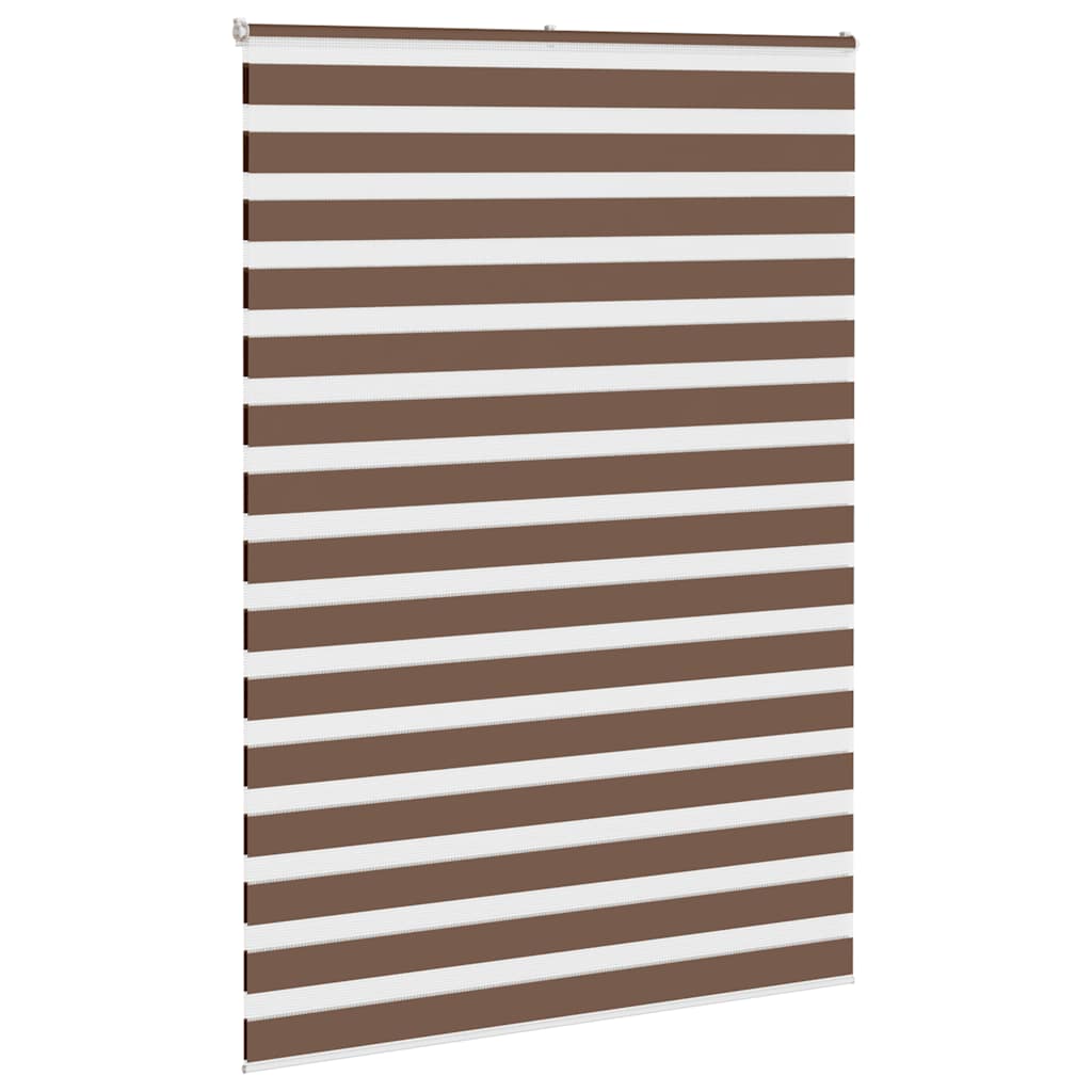 Zebra zavjesa Smeđa 155x200 cm Širina tkanine 150,9 cm Poliester