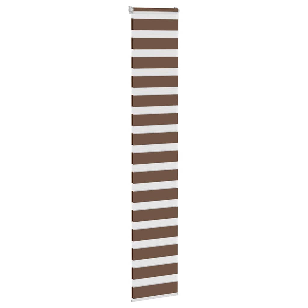 Zebra zavjesa smeđa 40x230 cm širina tkanine 35,9 cm poliester