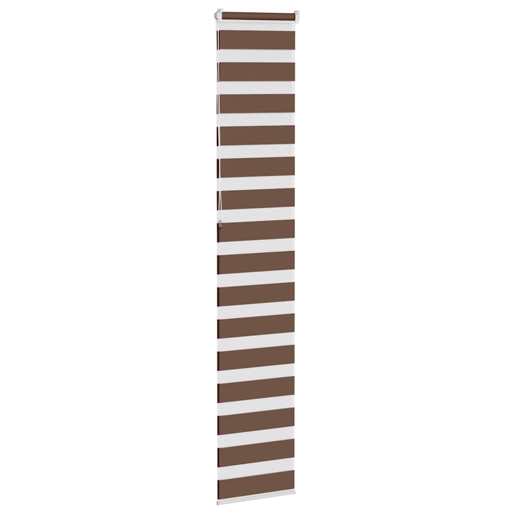Zebra zavjesa smeđa 50x230 cm širina tkanine 45,9 cm poliester