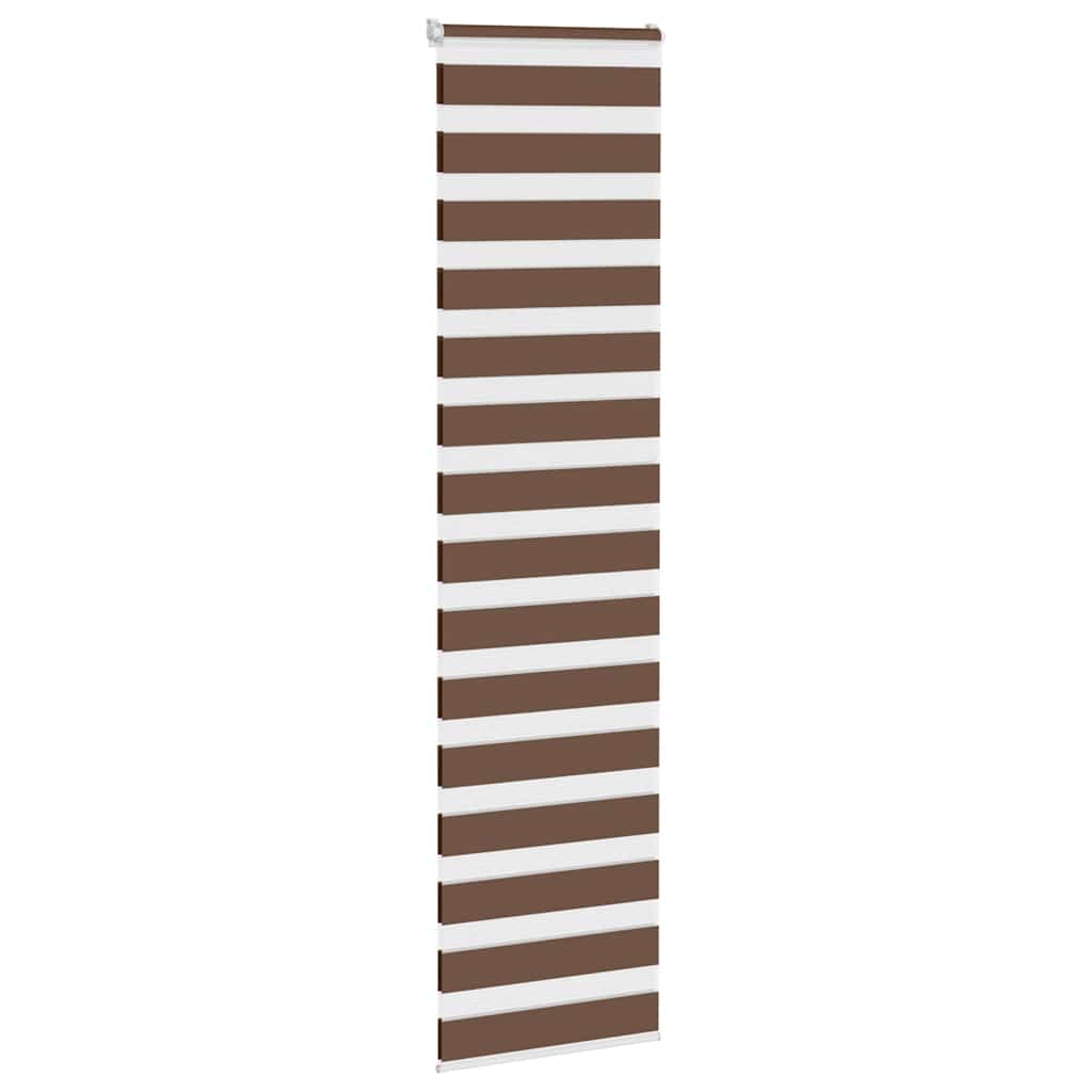 Zebra zavjesa smeđa 55x230 cm širina tkanine 50,9 cm poliester