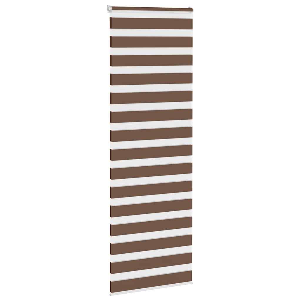 Zebra zavjesa Smeđa 75x230 cm Širina tkanine 70,9 cm Poliester