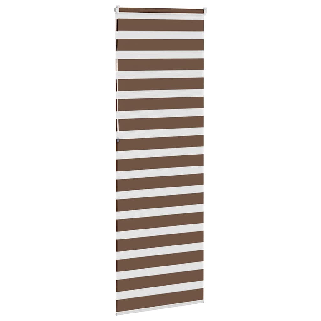 Zebra zavjesa Smeđa 75x230 cm Širina tkanine 70,9 cm Poliester