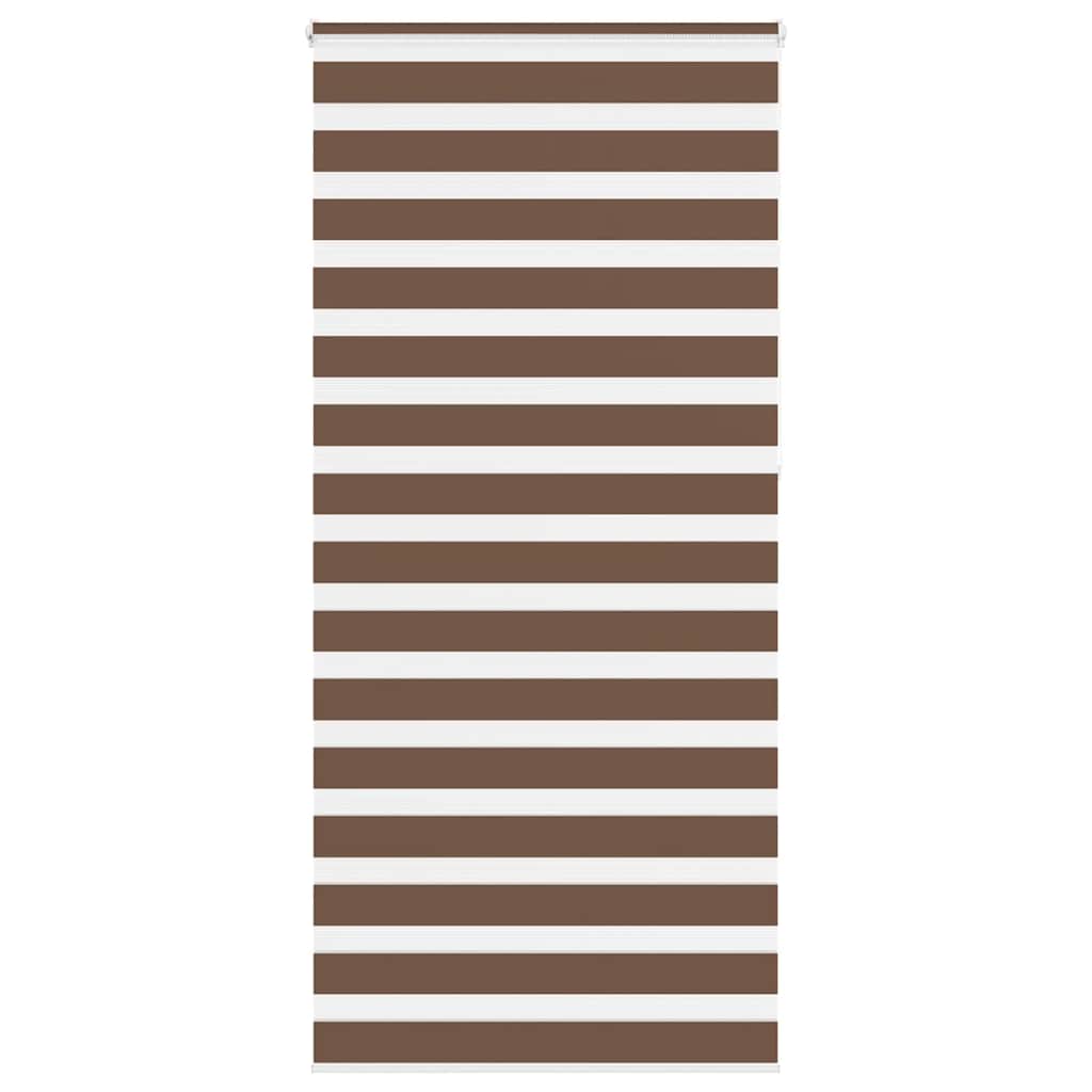 Zebra zavjesa Smeđa 110x230 cm Širina tkanine 105,9 cm Poliester