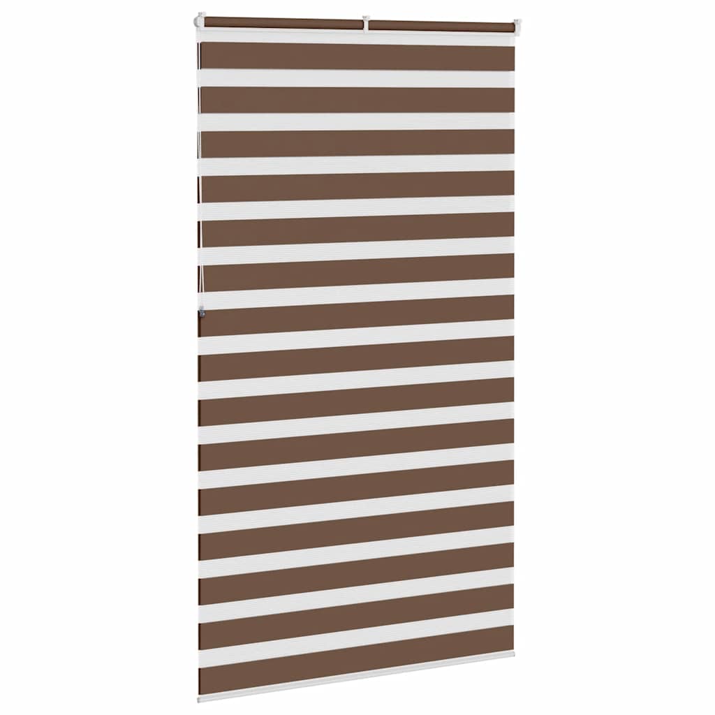Zebra zavjesa Smeđa 130x230 cm Širina tkanine 125,9 cm Poliester