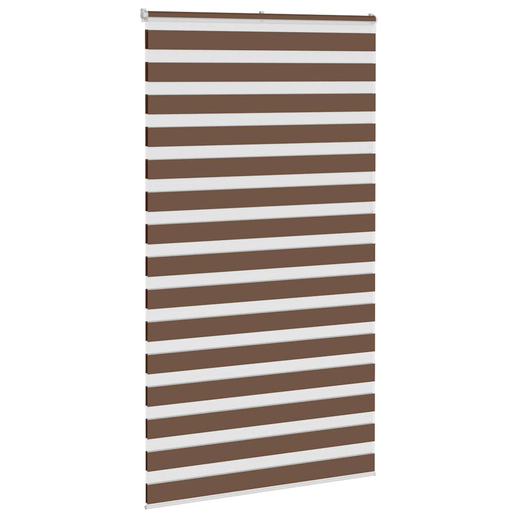 Zebra zavjesa Smeđa 135x230 cm Širina tkanine 130,9 cm Poliester