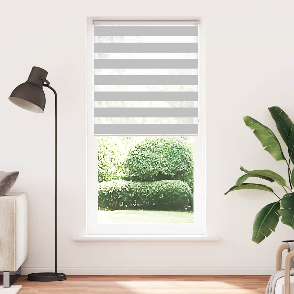 Zebra zavjesa svijetlosiva 115x230 cm Širina tkanine 110,9 cm Poliester