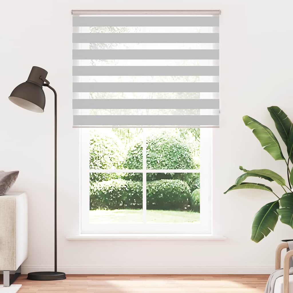 Zebra zavjesa svijetlosiva 150x230 cm Širina tkanine 145,9 cm Poliester