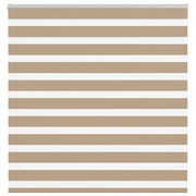 Zebra zavjesa Pješčano smeđa 150x100 cm Širina tkanine 145,9 cm Poliester