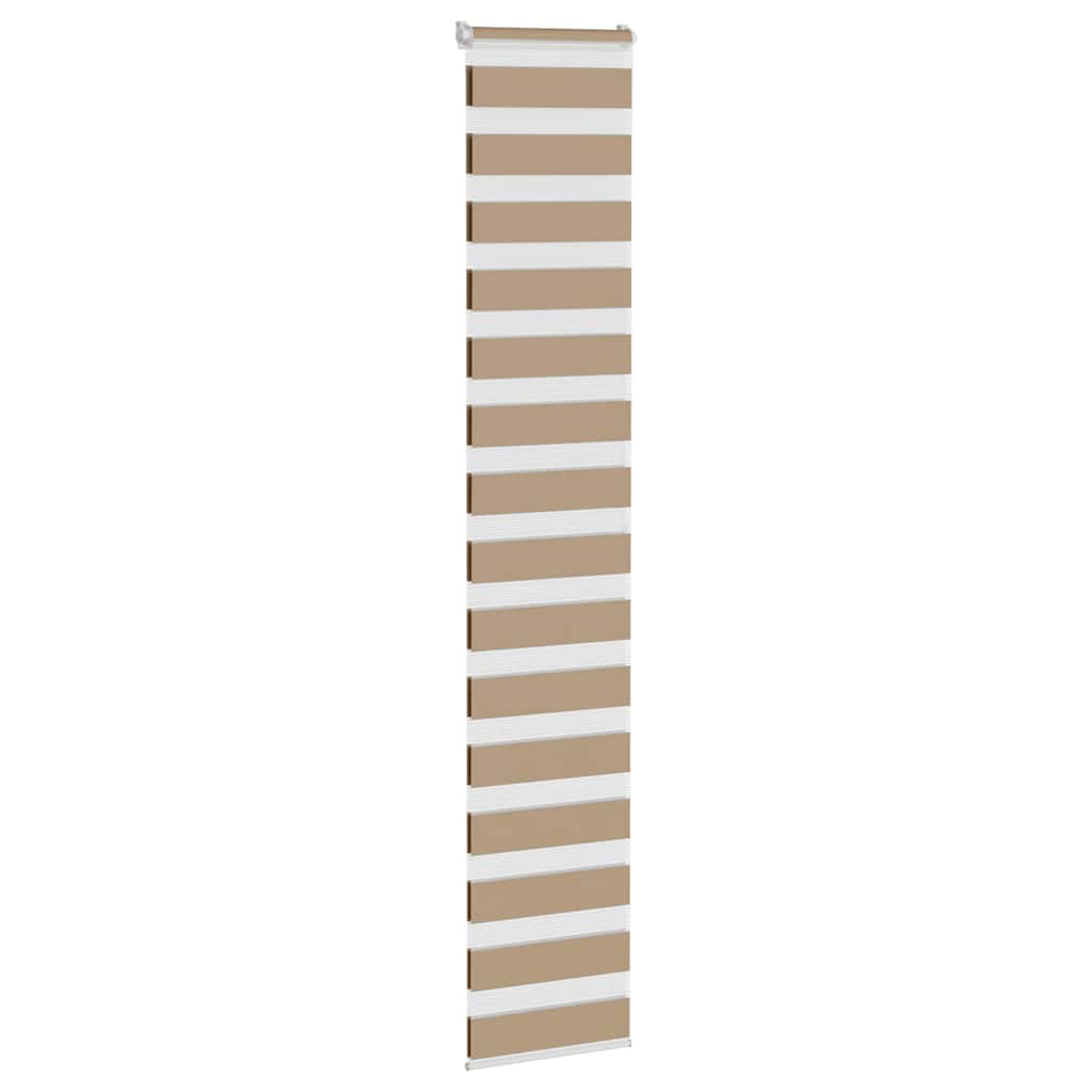 Zebra zavjesa Pješčano smeđa 50x200 cm Širina tkanine 45,9 cm Poliester