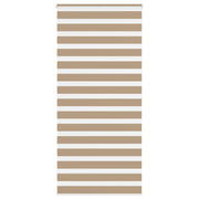 Zebra zavjesa Pješčano smeđa 95x200 cm Širina tkanine 90,9 cm Poliester