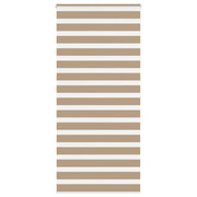 Zebra zavjesa Pješčano smeđa 100x200 cm Širina tkanine 95,9 cm Poliester