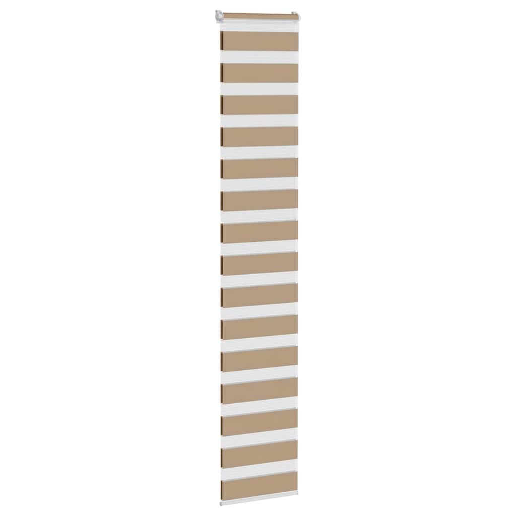 Zebra zavjesa Pješčano smeđa 45x230 cm Širina tkanine 40,9 cm Poliester