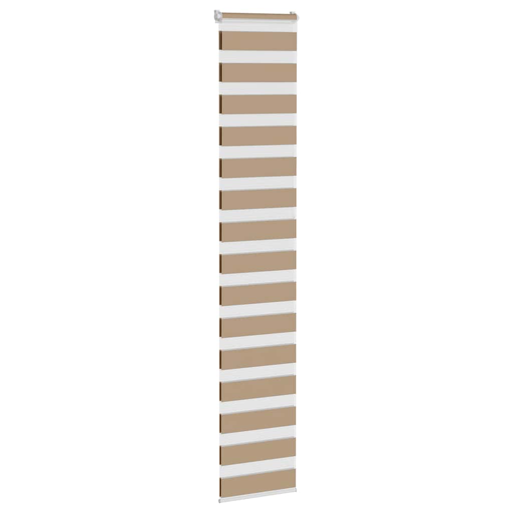 Zebra zavjesa Pješčano smeđa 50x230 cm Širina tkanine 45,9 cm Poliester
