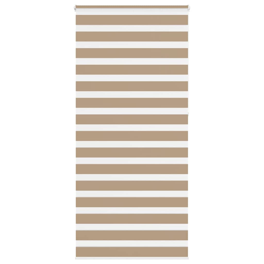 Zebra zavjesa Pješčano smeđa 100x230 cm Širina tkanine 95,9 cm Poliester