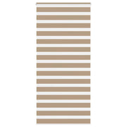 Zebra zavjesa Pješčano smeđa 110x230 cm Širina tkanine 105,9 cm Poliester