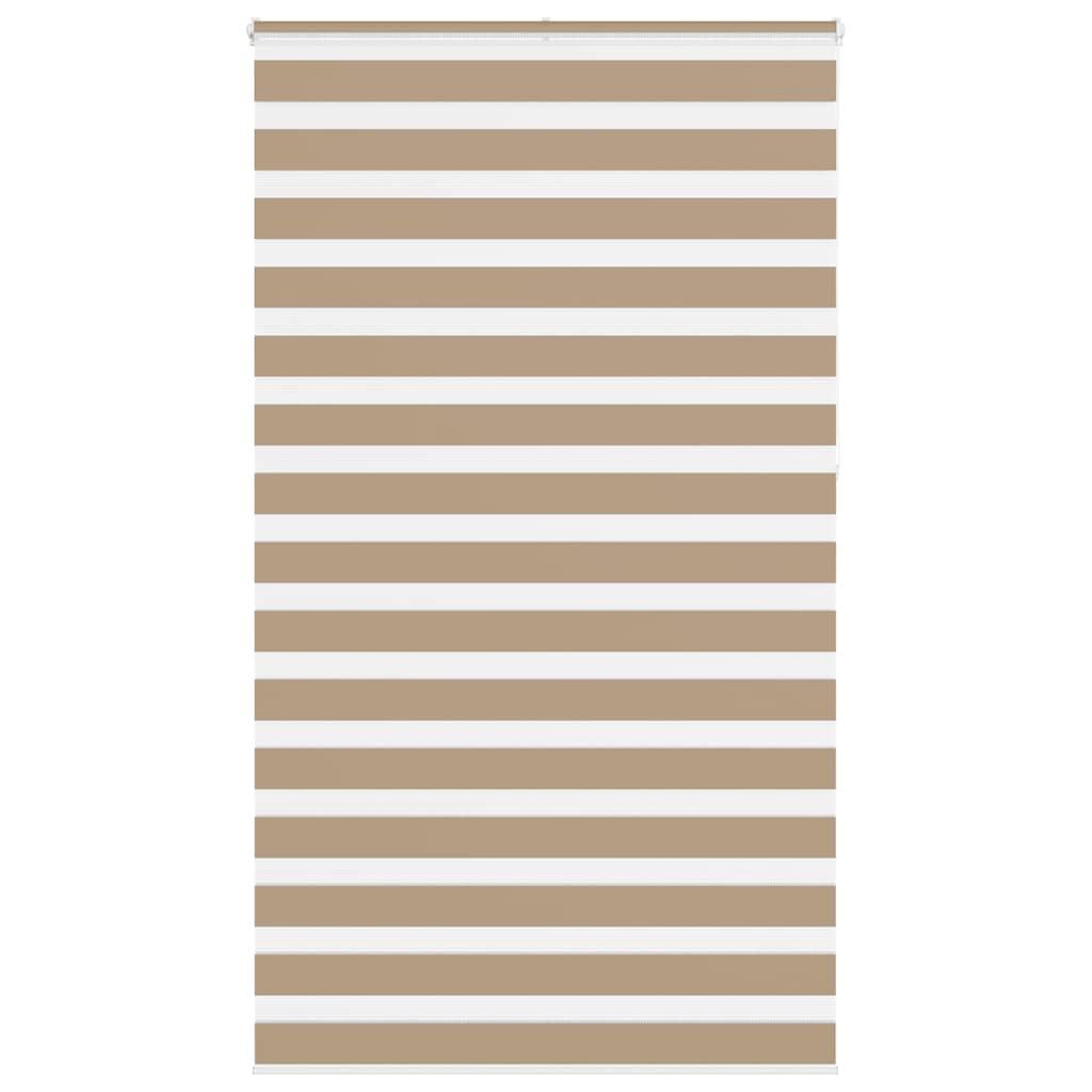 Zebra zavjesa Pješčano smeđa 120x230 cm Širina tkanine 115,9 cm Poliester