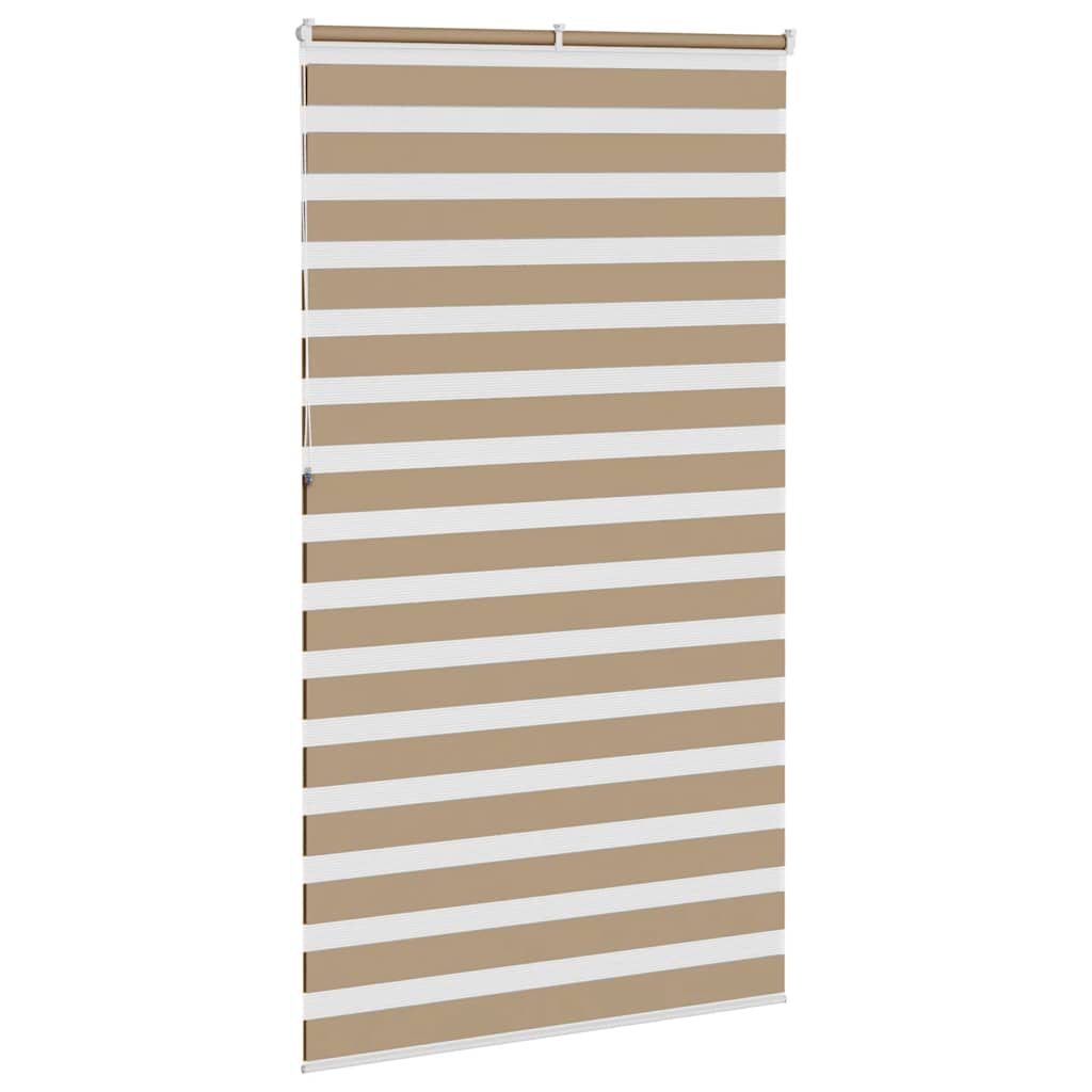 Zebra zavjesa Pješčano smeđa 120x230 cm Širina tkanine 115,9 cm Poliester