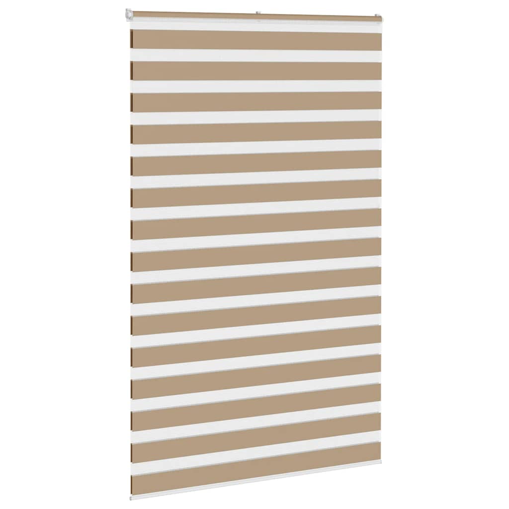 Zebra zavjesa Pješčano smeđa 145x230 cm Širina tkanine 140,9 cm Poliester