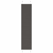Plisirana zavjesa Crna 50x200 cm Širina tkanine 49,4 cm Poliester