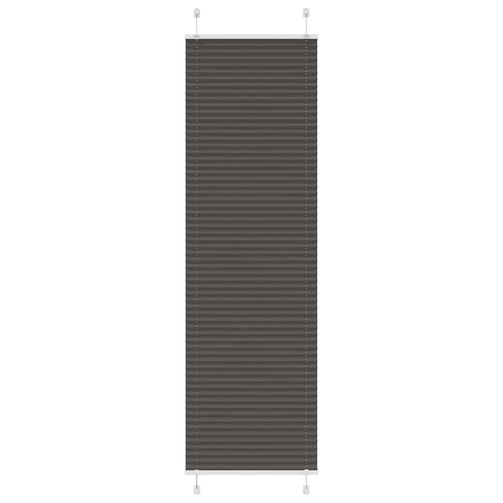 Plisirana zavjesa Crna 65x200 cm Širina tkanine 64,4 cm Poliester